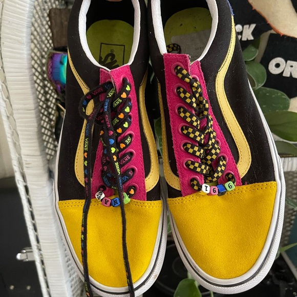 platform vans colorful